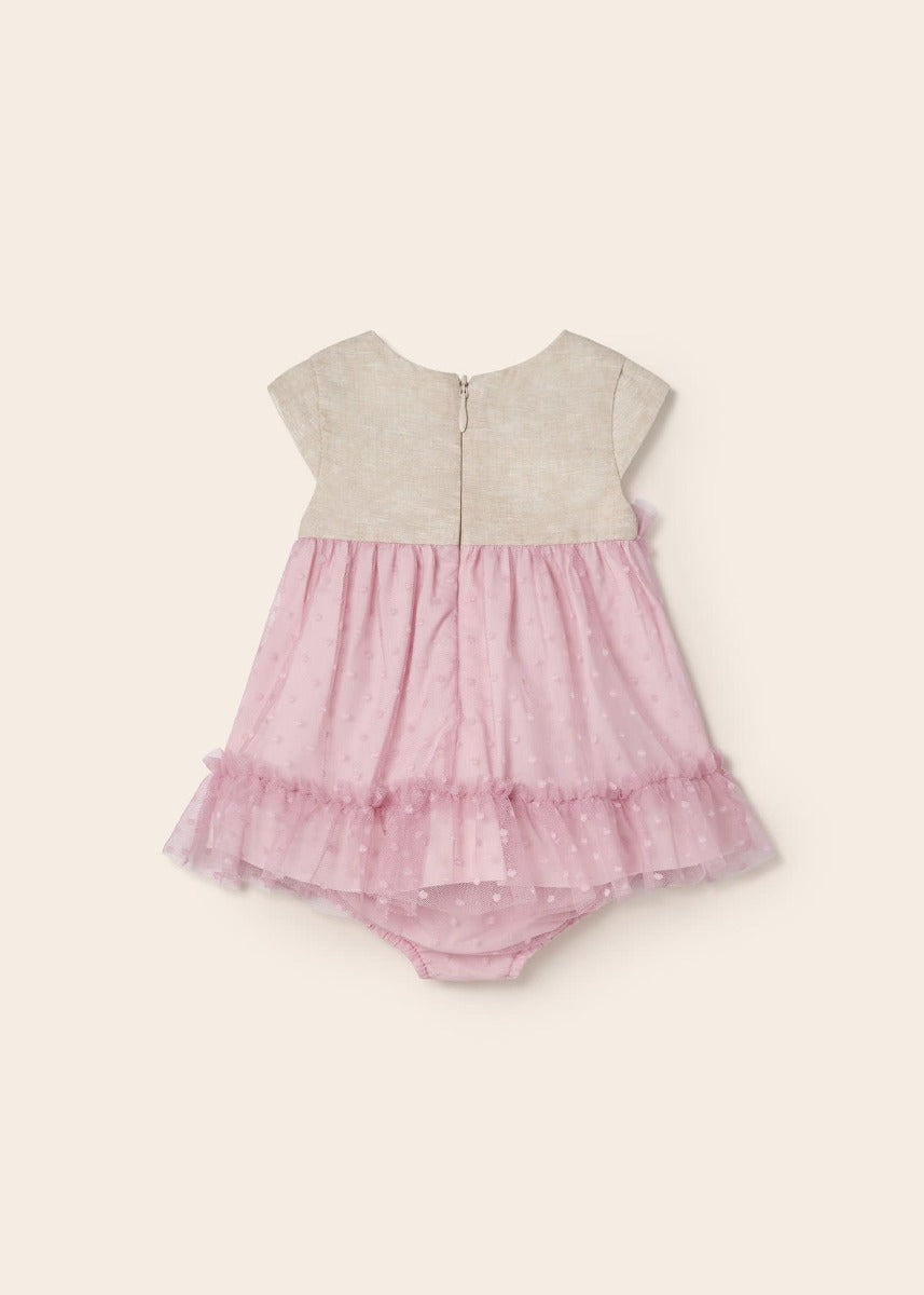 Mayoral rochita fete din in cu chilotel 0-18 luni Rozaliu