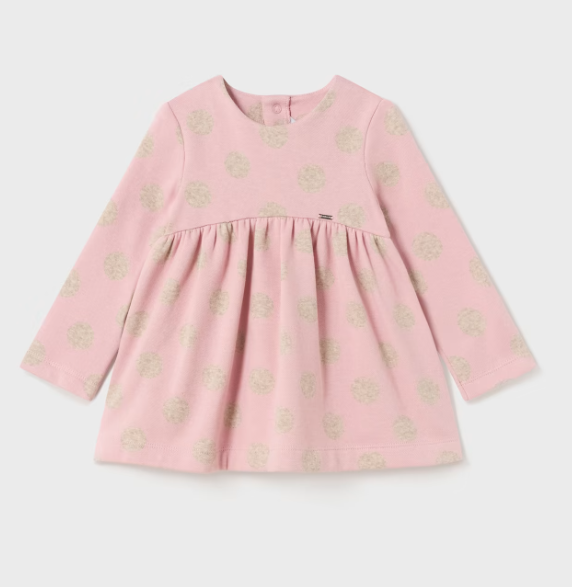 Mayoral rochita fete jacquard cu imprimeu 12-36 luni, Rozaliu