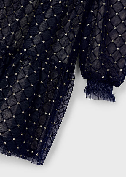 Mayoral rochita fete tul fantasia 4-9 ani Navy blue