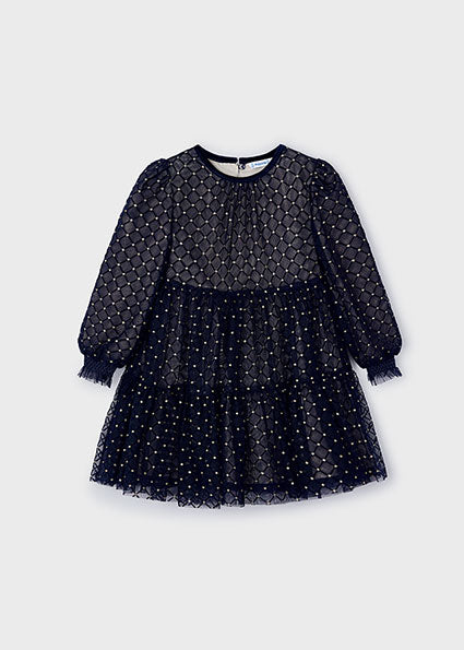 Mayoral rochita fete tul fantasia 4-9 ani Navy blue