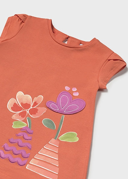 Mayoral rochita fetite cu imprimeu floare 12-48 luni Carrot