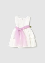 Mayoral rochita fetite cu snur floral 12-48 luni Alb