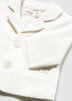 Mayoral sacou baieti tip jacheta 0-18 luni Off-white
