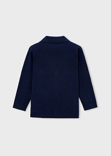 Mayoral sacou baieti tip jacheta tricot 5-10 ani Navy blue