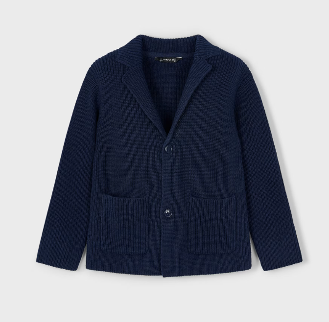 Mayoral sacou baieti din tricot 5-10 ani Navy blue Imagine principală a produsului