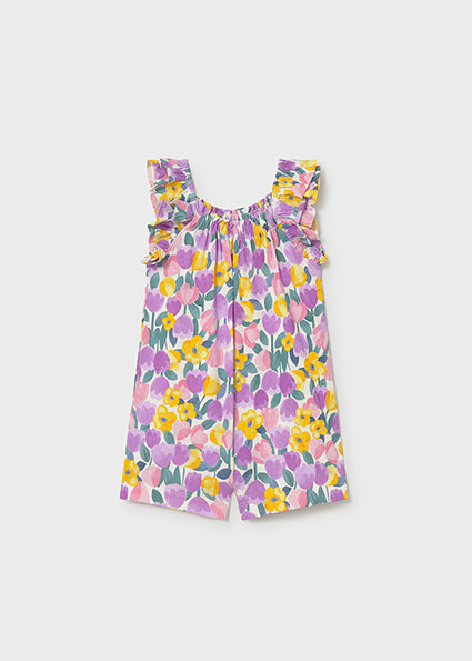Mayoral salopeta fete cu imprimeu 12-48 luni Lilac cu flori Imagine principală a produsului