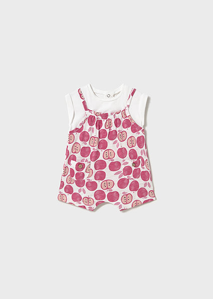 Mayoral salopeta fete de vara cu imprimeu 0-18 luni Capsuna