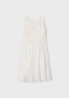 Mayoral salopeta fete lunga pentru ceremonie 5-10 ani Off-white
