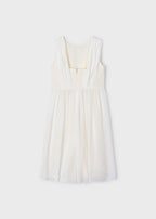 Mayoral salopeta fete lunga pentru ceremonie 5-10 ani Off-white