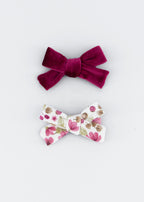 Mayoral set 2 clame par pentru fetite tip funda 12m+ Framboise