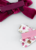 Mayoral set 2 clame par pentru fetite tip funda 12m+ Framboise