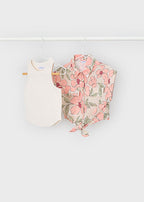 Mayoral bluza fete de vara imprimeu si top 5-10 ani Mandarina