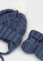 Mayoral set caciula si manusi baieti 0-18 luni Blueberry