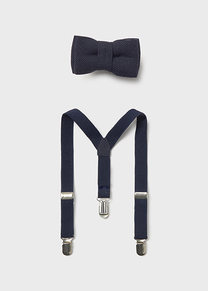 Mayoral set papion si bretele baieti 12-24 luni Navy Blue Imagine principală a produsului