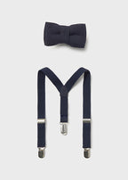 Mayoral set papion si bretele baieti 12-24 luni Navy Blue