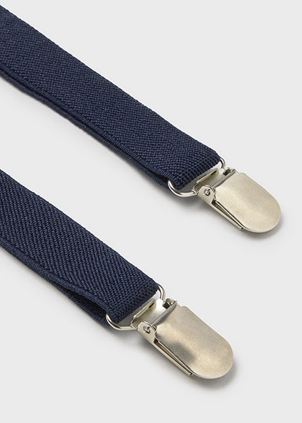Mayoral set papion si bretele baieti 12-24 luni Navy Blue