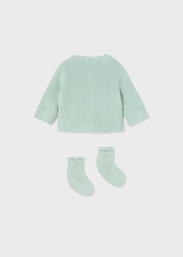 Mayoral set tricot bluza fete cu sosete 0-18 luni Misty Imagine secundară a produsului