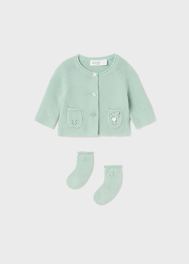 Mayoral set tricot bluza fete cu sosete 0-18 luni Misty Imagine principală a produsului
