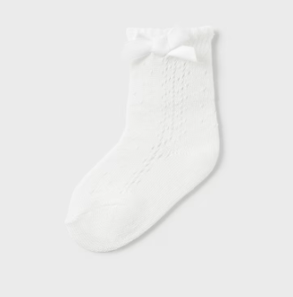 Mayoral sosete fete ajurate 0-18 luni Off-white Imagine principală a produsului