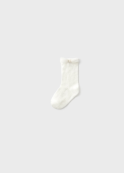 Mayoral sosete fete cu funda 12-36 luni Off-white