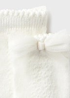 Mayoral sosete fete cu funda 12-36 luni Off-white