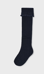 Mayoral sosete fete inalte cu dantela 4-12 ani Navy blue