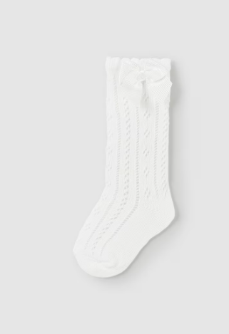 Mayoral sosete fete lungi ajurate 6-36 luni White Imagine principală a produsului