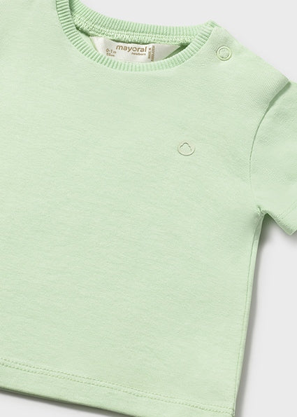 Mayoral tricou baieti basic cu maneca scurta 0-18 luni Apple