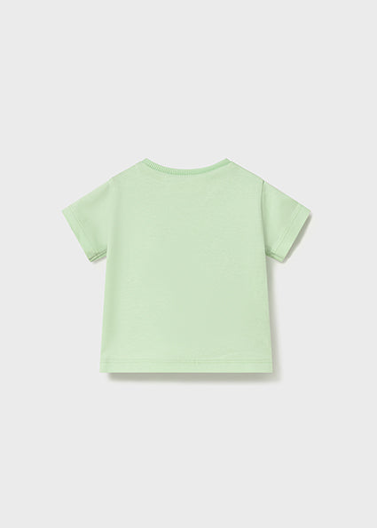 Mayoral tricou baieti basic cu maneca scurta 0-18 luni Apple