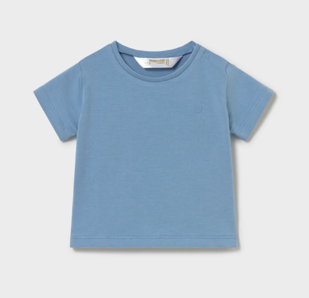 Mayoral tricou baieti basic cu maneca scurta 0-18 luni Marea