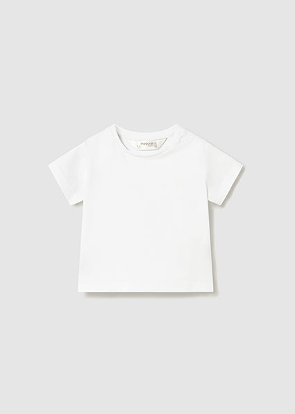 Mayoral tricou baieti basic cu maneca scurta 0-18 luni Alb Imagine principală a produsului