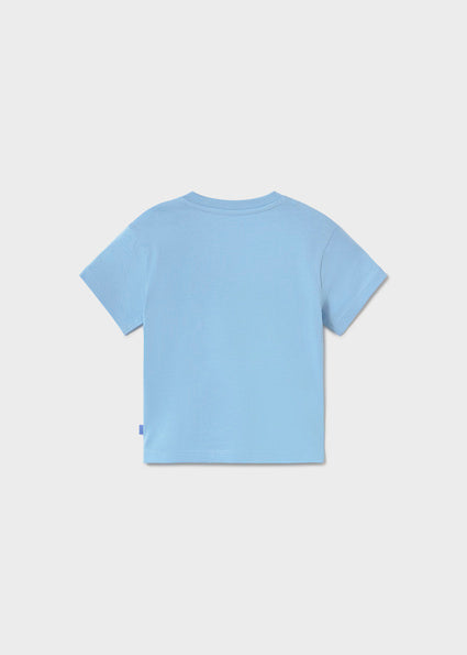 Mayoral tricou baieti cu aplicateie 12-48 luni Celeste - masina