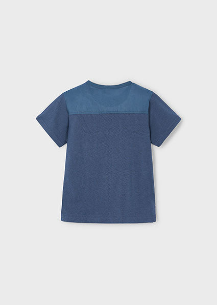Mayoral tricou baieti cu guler rotund 5-10 ani Midnight