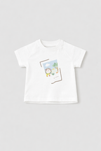 Mayoral tricou baieti cu imprimeu 0-18 luni Alb