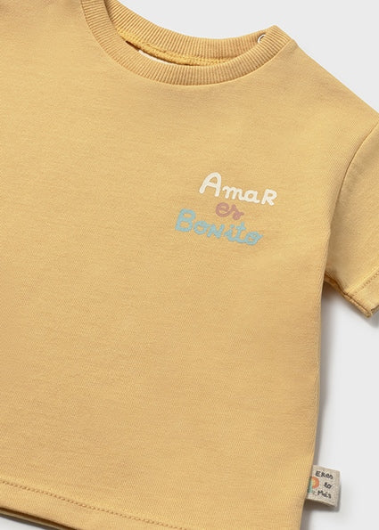 Mayoral tricou baieti cu imprimeu 0-18 luni Miere