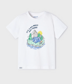 Mayoral tricou baieti cu imprimeu 2-9 ani Alb-Riviera