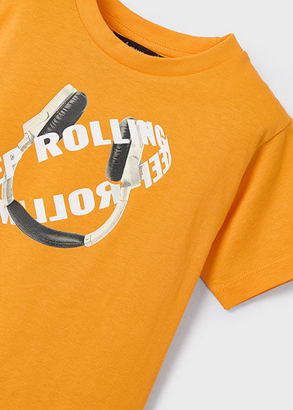 Mayoral tricou baieti cu imprimeu 5-10 ani Orange
