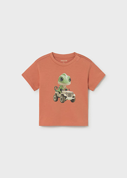 Mayoral tricou baieti cu imprimeu animale 12-48 Clay