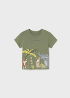 Mayoral tricou baieti cu imprimeu Jungle 12-48 luni Sauge