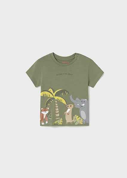 Mayoral tricou baieti cu imprimeu Jungle 12-48 luni Sauge