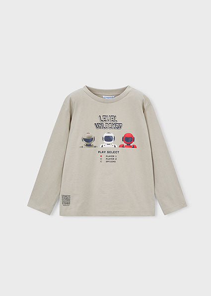 Mayoral tricou baieti cu maneca lunga 5-10 ani Piedra cu roboti Imagine principală a produsului
