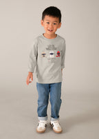 Mayoral tricou baieti cu maneca lunga 5-10 ani Piedra cu roboti