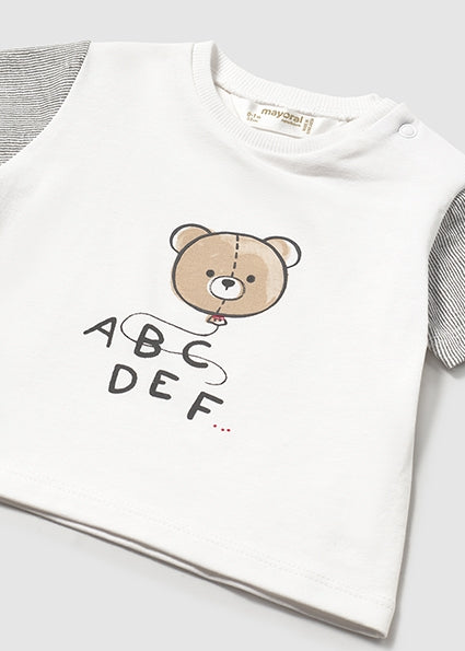 Mayoral tricou baieti cu ursulet 0-18 luni Oso
