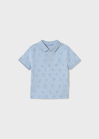 Mayoral tricou baieti de tip Polo cu imprimeu 12-48 luni Sky cu palmieri