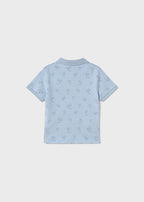Mayoral tricou baieti de tip Polo cu imprimeu 12-48 luni Sky cu palmieri
