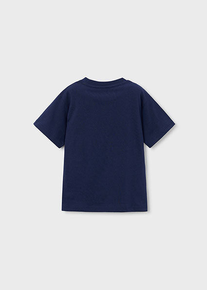 Mayoral tricou baieti de vara 5-10 ani Navy blue cu robot