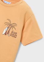 Mayoral tricou baieti de vara 5-10 ani Peach surf