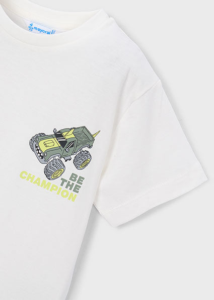 Mayoral tricou baieti de vara 5-10 ani Alb cu Champion Imagine secundară a produsului