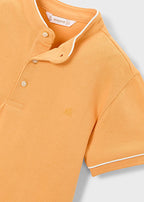 Mayoral tricou baieti de vara cu semi guler 5-10 ani Peach