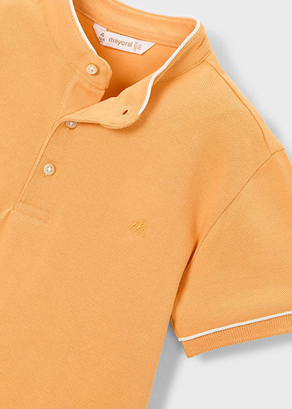 Mayoral tricou baieti de vara cu semi guler 5-10 ani Peach